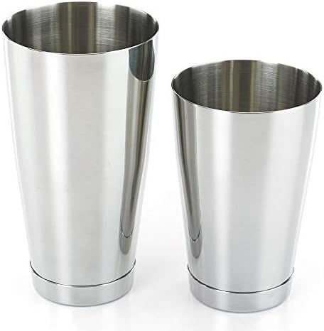 Barfly Cocktail Tin, Set (18 oz and 28 oz), Stainless Steel, Double Heavy Gauge