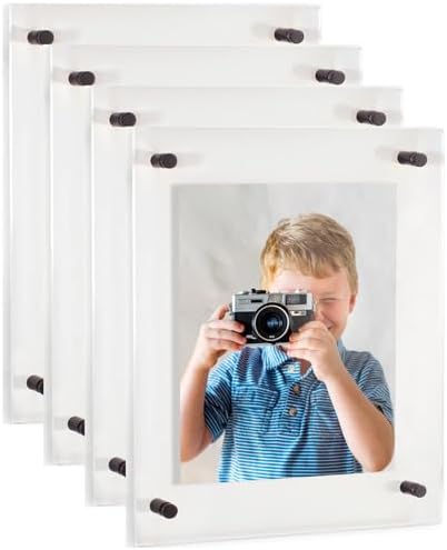 ArtToFrames 11x14 Inch Double Panel Floating Acrylic Picture Frame comes