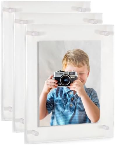 ArtToFrames 13x17 Inch Double Panel Floating Acrylic Picture Frame comes