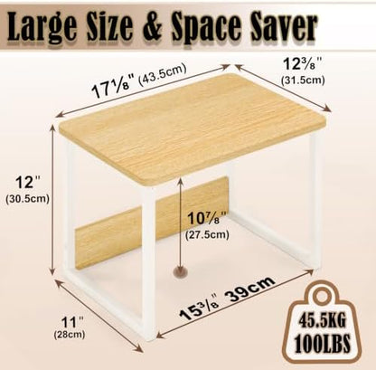 MARTY Countertop Organizer,17.1"x12.4", Cabinet Organizer Microwave Stand