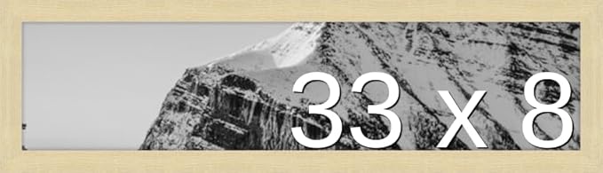 Frame It Easy 33 x 8 Wheat Wood Frame