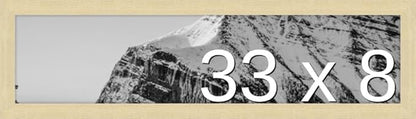 Frame It Easy 33 x 8 Wheat Wood Frame