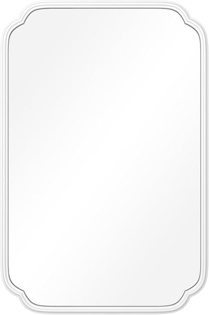White Bathroom Mirror for Over Sink 24×36 Inch