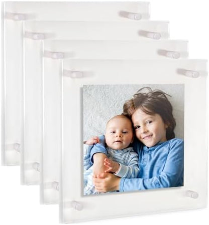 ArtToFrames 12x12 Inch Double Panel Floating Acrylic Picture Frame comes