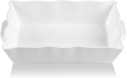 Sweejar Casserole Dishes for Oven, Ceramic 9x13 Baking Dish, Wave Edge Bakeware