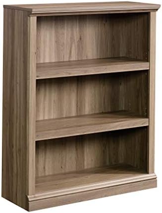Sauder Miscellaneous Storage 3-Shelf Bookcase/ Book shelf, Salt Oak finish
