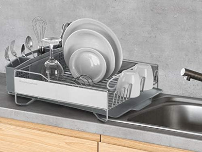 KitchenAid Large Capacity Dish Rack with OXO Good Grips SimplyTear Paper Towel Holder
