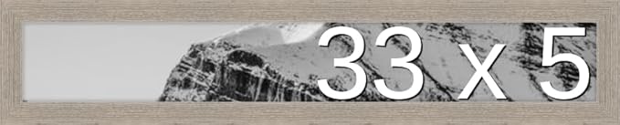 Frame It Easy 33 x 5 Rustic Gray Wood Frame