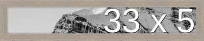 Frame It Easy 33 x 5 Rustic Gray Wood Frame