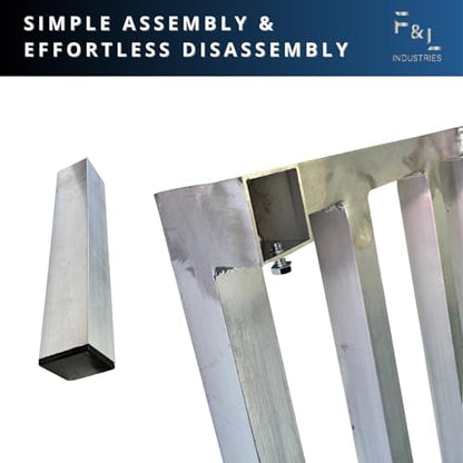 Winco 14" x 24" Aluminum Dunnage Rack