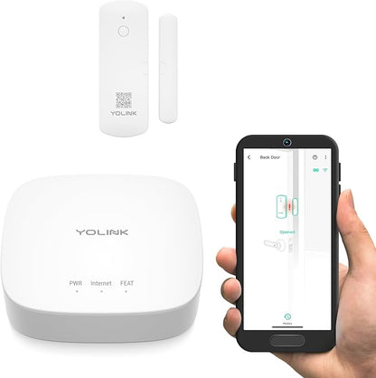 YoLink LoRa Smart Door Sensor Starter Kit: Hub & Door Sensor
