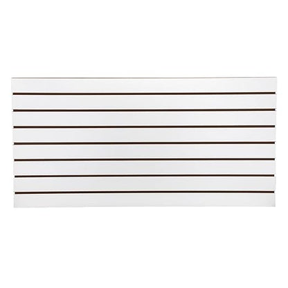 SSWBasics 4ft x 2ft Horizontal White Slatwall Panels Easy Organizer