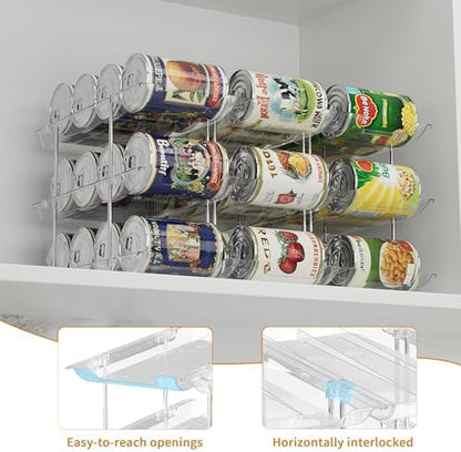 LXLXXL Can Organizer for Pantry Canned Food Storage Goods Holders 4 Tier