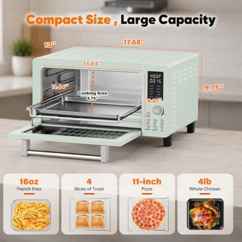 Nuwave Bravo Pro Convection Air Fryer Toaster Oven Combo
