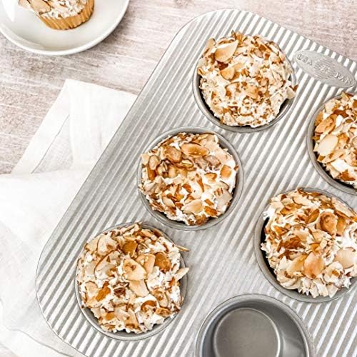 USA Pan Nonstick Toaster Oven 6 Cup Muffin Pan, Aluminized Steel