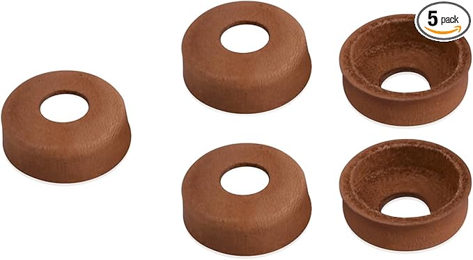 216-5091 Leather Pump Cups(5PCS) Compatible with Coleman lanterns and stoves (Fits for models 220 200 242 425 413 236 237)-Leather Pump Cups diameter is approximately 7/8"