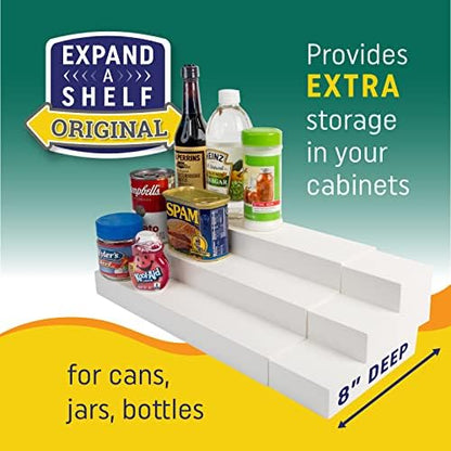 Dial Industries 3 Tier Expandable Pantry Shelf Organizer, Standard (Pack of 2)