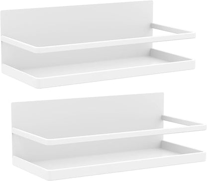 Magnetic Spice Rack Organizer Single Tier Refrigerator Spice Storage Shelf