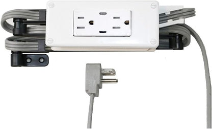 My Tidy Space PD30W USB-C 15 Amp Compact Drawer Docking Station Outlet Plugs