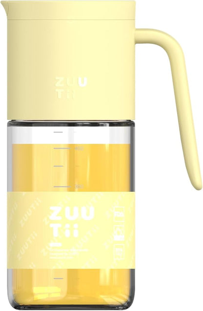 Zuutii Olive Oil Dispenser Bottle 18.6oz – Auto Flip Glass Vinegar Bottle
