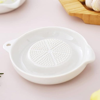 Advanced Ceramic Grater for Ginger, Garlic and Onion, 4 Inches (4-Inch)