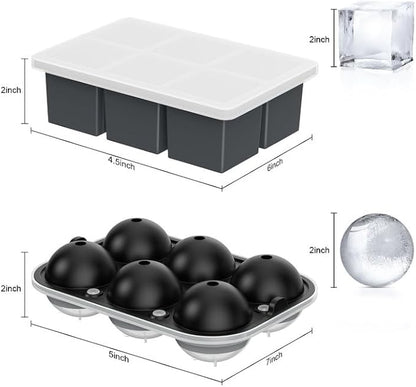 ROTTAY Ice Cube Trays, Sphere Ice Ball Maker