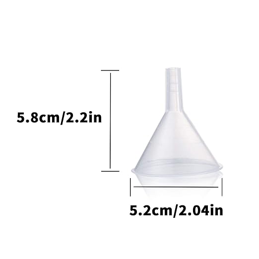 Plastic Funnel Set, 100mm x 2, 75mm x 2, 50mm x 2