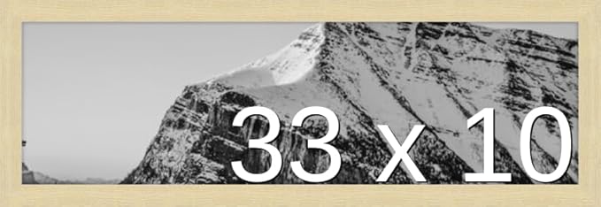 Frame It Easy 33 x 10 Wheat Wood Frame