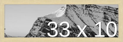 Frame It Easy 33 x 10 Wheat Wood Frame