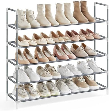 SONGMICS 5-Tier Shoe Rack, Shoe Storage for Hallway Closet