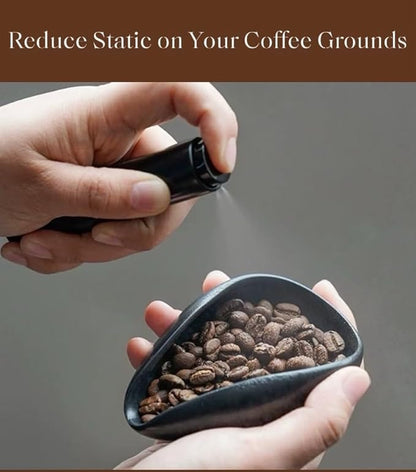 Coffee Bean Dosing Cup and Spray Bottle Set, Ceramic Single Dosing Tray