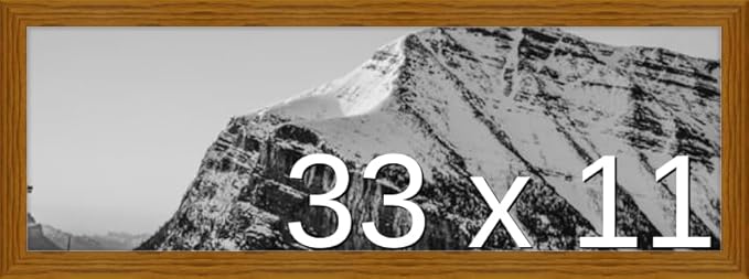 Frame It Easy 33 x 11 Hazel Wood Frame