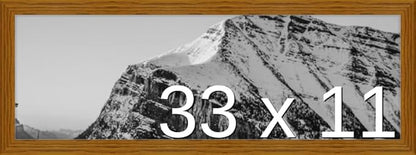 Frame It Easy 33 x 11 Hazel Wood Frame