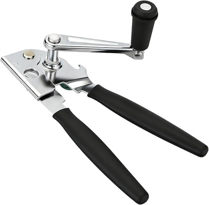 Manual Can Opener, Easy-Grip Hand Crank Can Opener