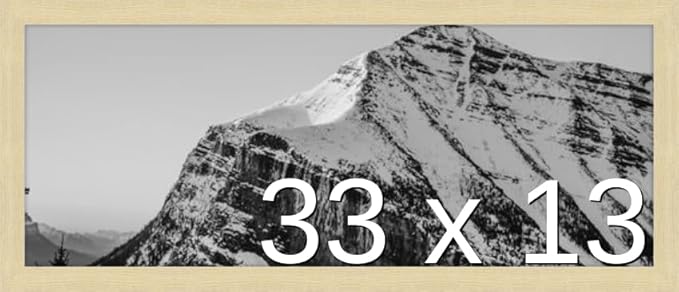 Frame It Easy 33 x 13 Wheat Wood Frame