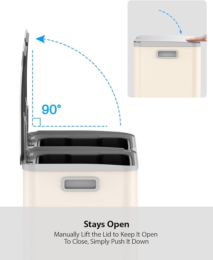 Lovewind Dual Trash and Recycling Bins