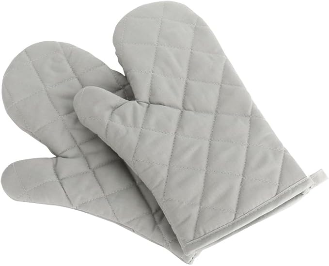 Oven Mitts, Premium Heat Resistant Kitchen Gloves Cotton & Polyester Quilted