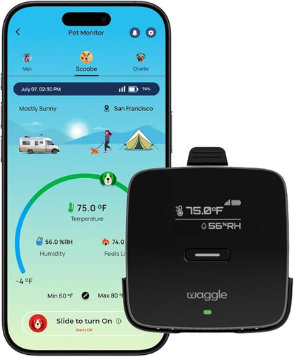 Waggle RV/Pet Temperature Monitor Lite + 4G Mini Camera Bundle