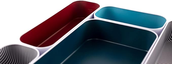 Three by Three Seattle 5 Piece Metal Organizer Tray Set