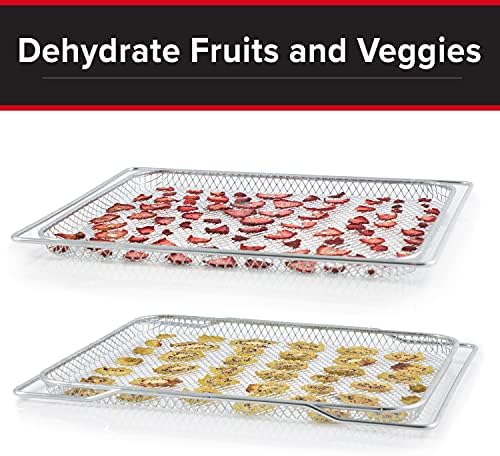 NUWAVE Genuine 9-Piece Ultimate Baking Kit, 1.3” Deep SS Roasting Tray, 4 SS Racks, 4 - 11.5”x13” Silicone Baking Mats, Compatible w/ All Bravo XL Air Fryer Oven Models 20801,20802, 20811, 20850