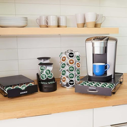 Keurig Storage Carousel, Coffee Pod Storage, Holds up to 36 Keurig K-Cup Pods, Silver
