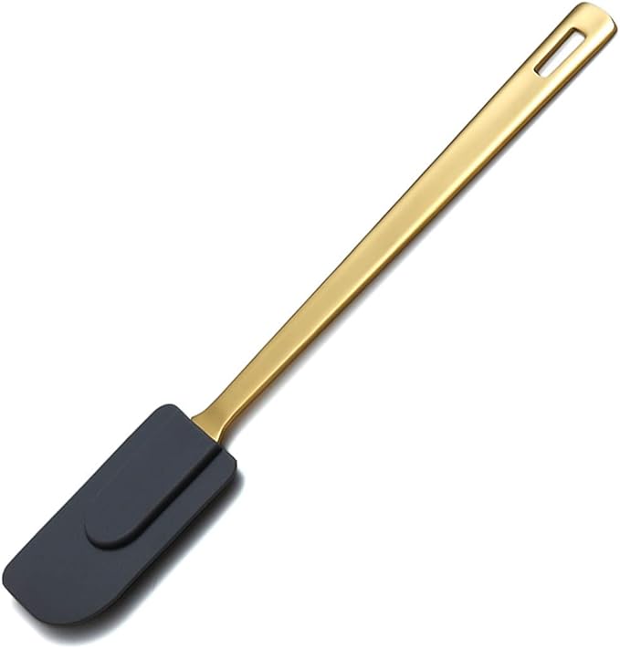 Gold Silicone Spatulas, Berglander Flexible Scrapers Baking Mixing Tool