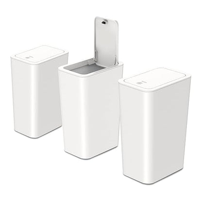 N. NETDOT 3 Pack 2.6 Gallon / 10L Bathroom Trash Can