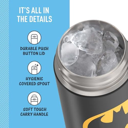 THERMOS FUNTAINER Water Bottle with Spout, 16oz, Batman