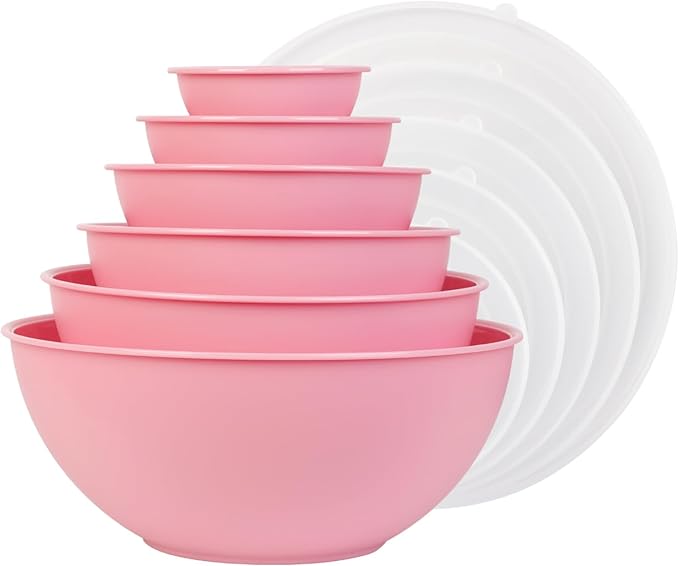 BoxedHome BPA Free Plastic Round Mixing Bowl