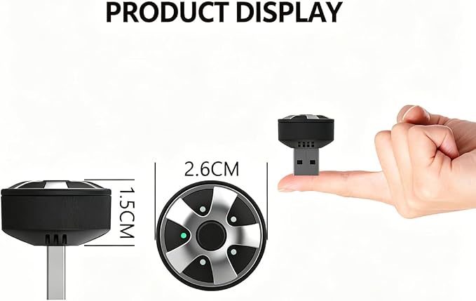 Compact USB Wireless Carplay/Android Auto Adapter for Nissan Qashqai 2016-2021,Voice Control Plug and Play
