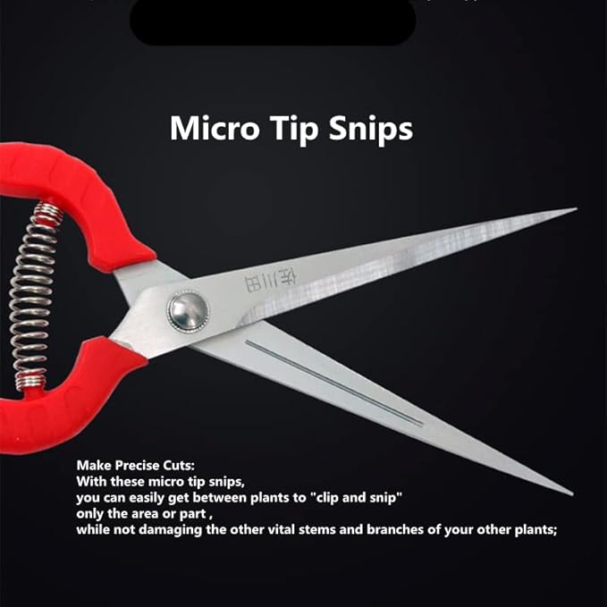 2pack Zsling Extra Long Edge Stainless Steel Pruning Shears Fruit Trees Bonsai Sharp Garden Scissors Tool