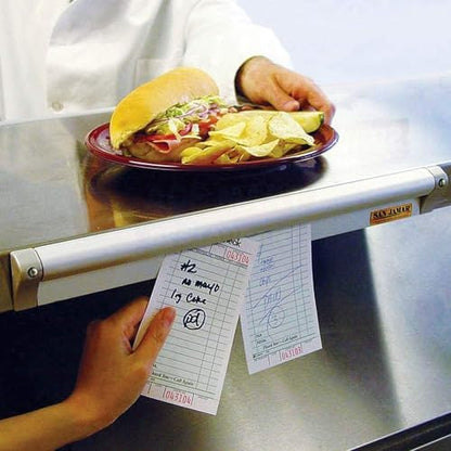 San Jamar Order Ticket Holder for Restaurant – 30" Anodized Aluminum Metal Receipt Holder with Grip Track – Durable Wall Mount Check Rack for Kitchen, Restaurant and Service Counters