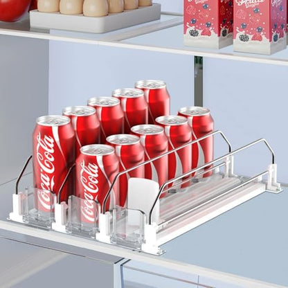 IBORING Drink Organizer for Fridge,Holds up to 15 Cans