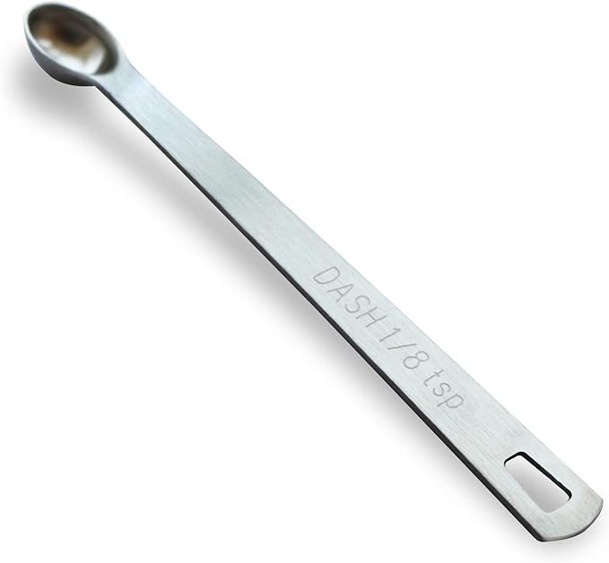1PCS 1/8 Teaspoon Single Tiny Measuring Spoon, Small Individual Stainless Steel